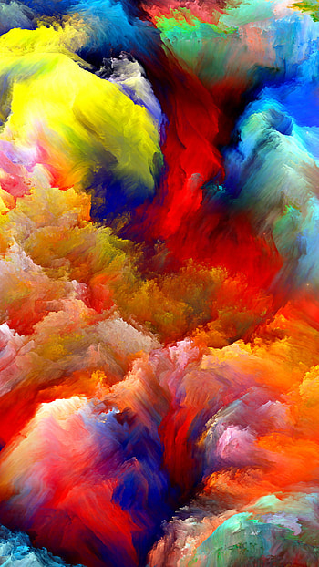 Oil Painting Colorful Strokes 6 Plus HD phone wallpaper