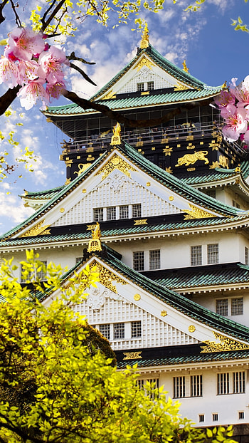 Osaka Castle, Travels, Architectural marvel, Man-made wonder HD phone wallpaper