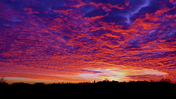 Nature, Sunset, Sky, Clouds, Horizon, Porous HD wallpaper