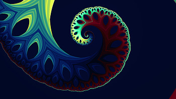 Buffalo spiral, Abstract, fractal HD wallpaper