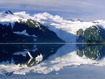 Snow, Reflection, , Lake, Mountain HD wallpaper