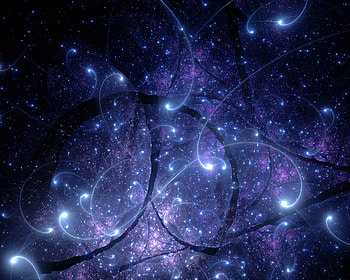 Abstract, Lights, Glare, Lines, Fractal HD wallpaper