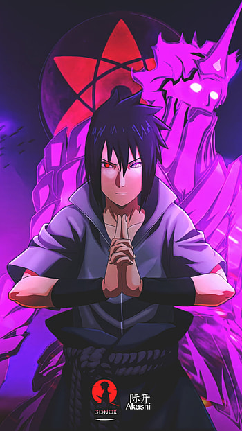 Sasuke Uchiha, magenta, art, pink HD phone wallpaper