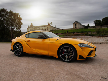 Toyota Supra, Vehicles, Car, Toyota, Yellow Car HD wallpaper