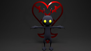 Heartless (Kingdom Hearts), Shadow Heartless, Emblem design, Intricate details HD wallpaper