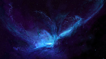 Blue Milky Way Galaxy Laptop Full HD wallpaper