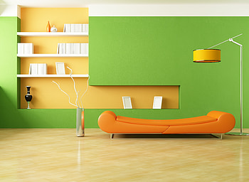 Interior, Miscellanea, Miscellaneous, Minimalism, Design, Lamp, Room, Style, Sofa, Vases HD wallpaper