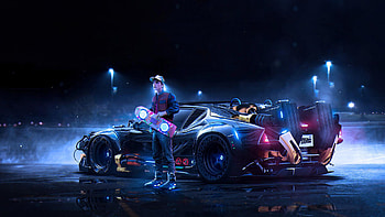 DeLorean, Back to the Future HD wallpaper