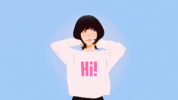 Anime Girl Hi Sweat Shirt , anime-girl, anime, artist, artwork, digital-art HD wallpaper
