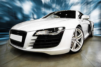 Audi R8 V8 Quattro, white, quattro, car, fast, graph, sports, audi, v8 HD wallpaper