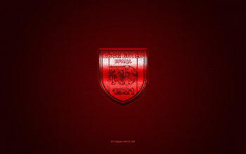 POFC Botev Vratsa, Bulgarian football club, red logo, red carbon fiber background, Bulgarian First League, Parva liga, football, Vratsa, Bulgaria, POFC Botev Vratsa logo HD wallpaper