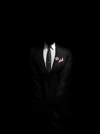 Nezuko suit, tie, white, black, demon_slayer, anime HD phone wallpaper