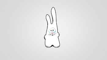 Preview bunny, drawing, sad HD wallpaper