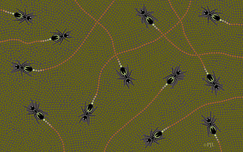 The Ants, Insects, Abstract, Picnic, Art, Painting, Dot Painting, Ants HD wallpaper