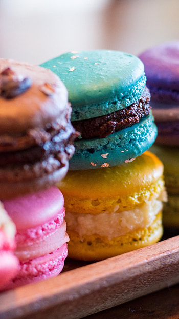 Macaroon masterpiece, French pastry delight, Colorful and tempting, Mouthwatering dessert HD phone wallpaper