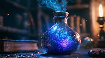 Enchanting Potion Bottle: Magical, fantasy, magic, potion bottle, potion, mystical HD wallpaper