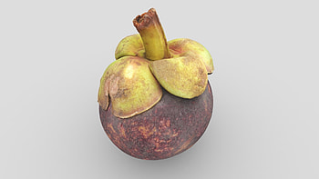 Mangosteen, 3D model, Purple fruit, Digital art HD wallpaper