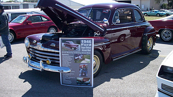 46 Street Rod, Maroon, 1946, Classic, Ford HD wallpaper