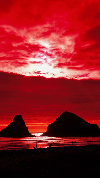 Sunset, Red Sunset HD phone wallpaper