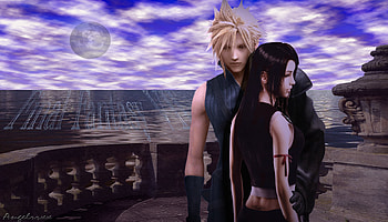 Cloud and Tifa, Tifa, Cloud, Final Fantasy, FFVII HD wallpaper
