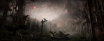 Dual Monitor Horror, Dark Souls Dual Screen HD wallpaper