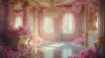 Pink Aesthetic Luxury Room, aesthetic, pink aesthetic, interior design, Pastel Color, luxury HD wallpaper