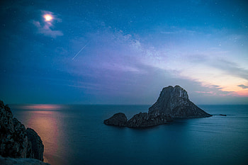 Nature, Sky, Sea, Rock, Evening HD wallpaper