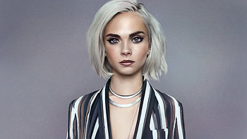 Cara Delevingne Fanart , cara-delevingne, celebrities, girls, model, deviantart HD wallpaper