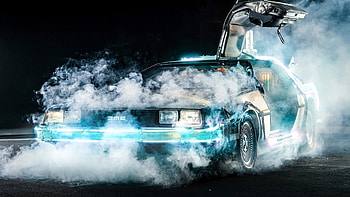 Car coupe, Delorean DMC 12, Futuristic, Gull wing door HD wallpaper