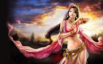 sweet fantasy girl, girls, fantasygirl, abstract, fantasy HD wallpaper