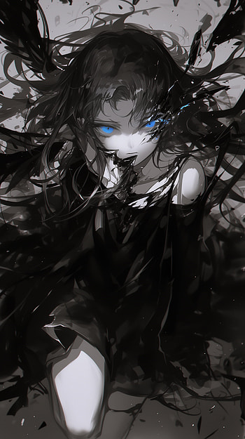 Dark Elegance: This Anime Girl, Anime, anime girl, dark anime, dark, artistic HD phone wallpaper
