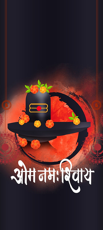 Shiv Shambhu, orange, winter squash, load Shiva, shiv ling, God HD phone wallpaper