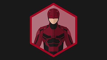 A Starry Daredevil, daredevil, superheroes, artwork, digital-art, minimalism, deviantart HD wallpaper