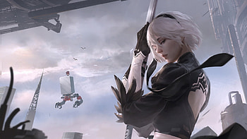 YoRHa No.2 Type B NieR Automata HD wallpaper