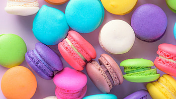 Colorful dessert macarons, Eye-catching and sweet, Tempting confections, Colorful indulgence HD wallpaper