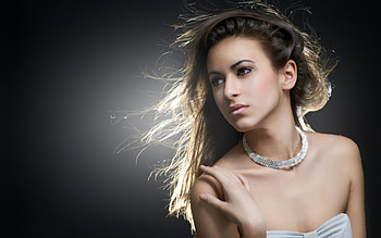 *** Me and my diamonds ... ***, model, face, beautiful, diamonds, people, female HD wallpaper
