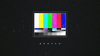 Broken Tv, tv, dark, black, artist, artwork, digital-art HD wallpaper