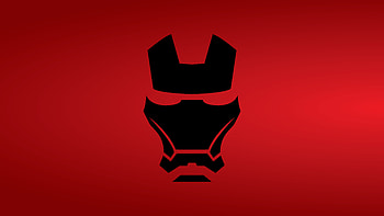 Iron man, mask, dark, minimal HD wallpaper