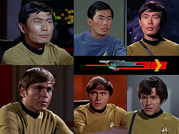 George Takei as Mr. Sulu and Walter Koenig as Mr. Chekov, Chekov, Star Trek The Original Series, George Takei, Sulu, Walter Koenig, Star Trek, Original Star Trek HD wallpaper