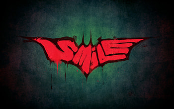 Smile Minimalsim, smile, minimalism, typography, batman HD wallpaper