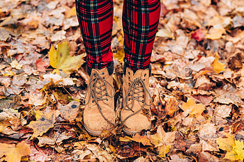 Nature, Autumn, Legs, Foliage, Boots, Shoes HD wallpaper