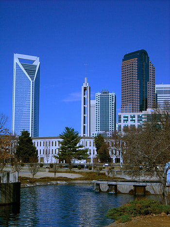 Charlotte skyline, Car accident lawyers, Legal assistance, Personal injury HD phone wallpaper