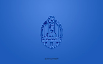 NK Lokomotiva Zagreb, creative 3D logo, blue background, Prva HNL, 3d emblem, Croatian football club, Croatian First Football League, Zagreb, Croatia, 3d art, football, NK Lokomotiva Zagreb 3d logo HD wallpaper
