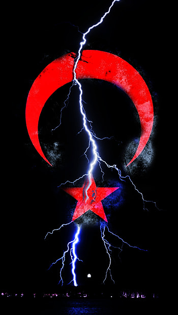 Bayrak, red, sky HD phone wallpaper