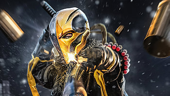 Deathstroke Gun, deathstroke, superheroes, artwork, digital-art HD wallpaper