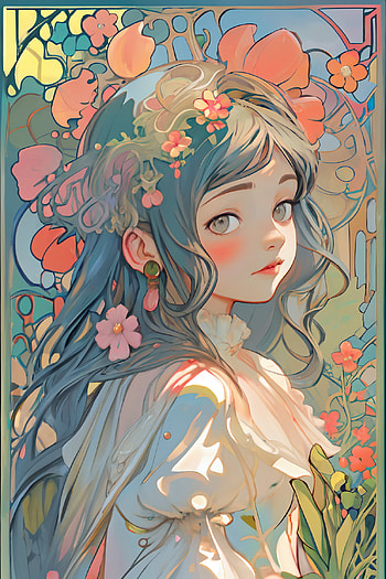 Lisa, garden, Anime, flower HD phone wallpaper