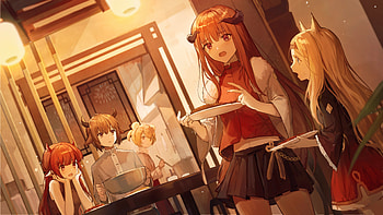 Arknights - Mess Hall Reunion, video game, Arknights HD wallpaper
