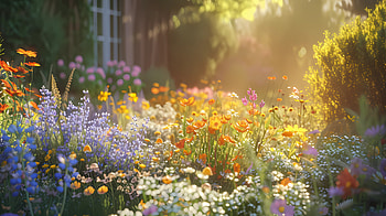 Wild flower garden 1, garden, gardening, wildflower HD wallpaper