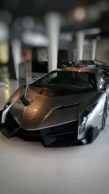 Lamborghini Hexagon, Metal Black HD phone wallpaper