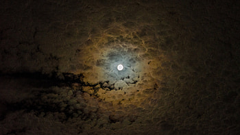 God's eye, night, gods eye, moon, luna, sky, cloud HD wallpaper